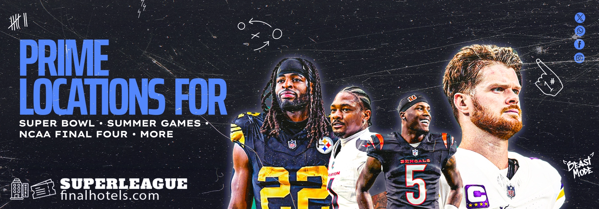 Secure top-rated hotels for Super Bowl and Olympic Games