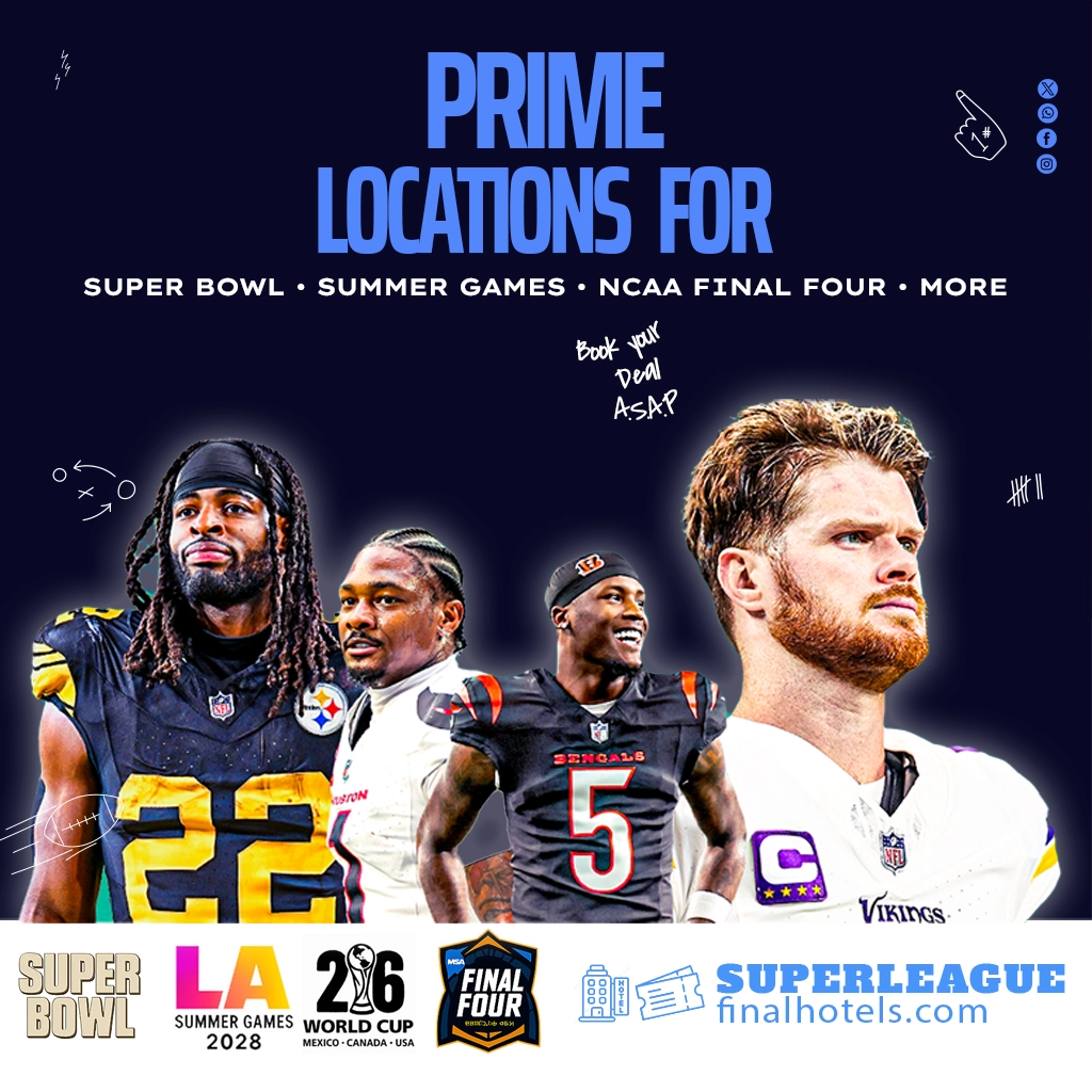 Best hotels at best prices for all major sports events!